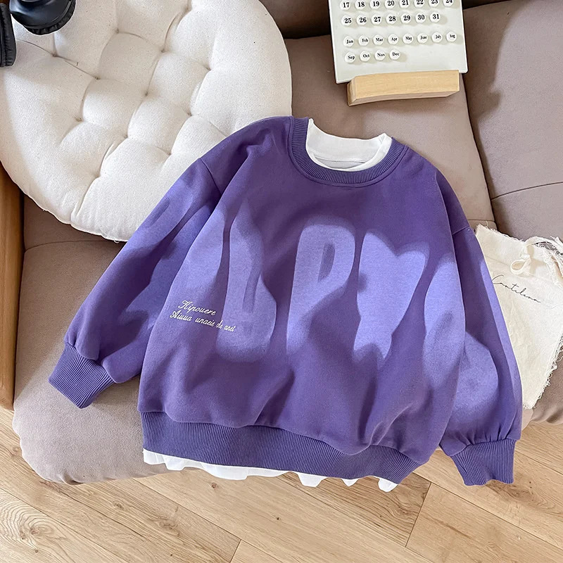 Mens hoodies sweatshirts cotton tops jackets purple spring summer autumn childrens sportswear childrens clothing 241210