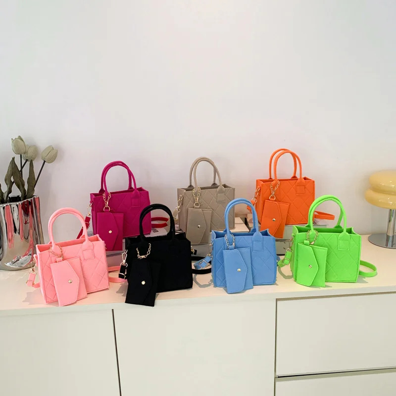 New Zipper Crossbody Bag Solid Color Felt Shoulder Bag Designer Handbag Casual Designer Women s Crossbody Bag Trendy Bag bag