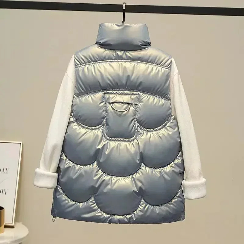 2024 Winter Womens Jacket Long Park Down Cotton Hooded Coat Thick Warm Windproof Casual Student 241212