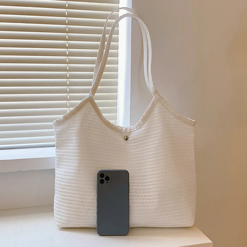 Knitted Beach Holiday Womens Handbag Beach Large Capacity Shoulder Bag Womens Leisure Travel Handbag 241205