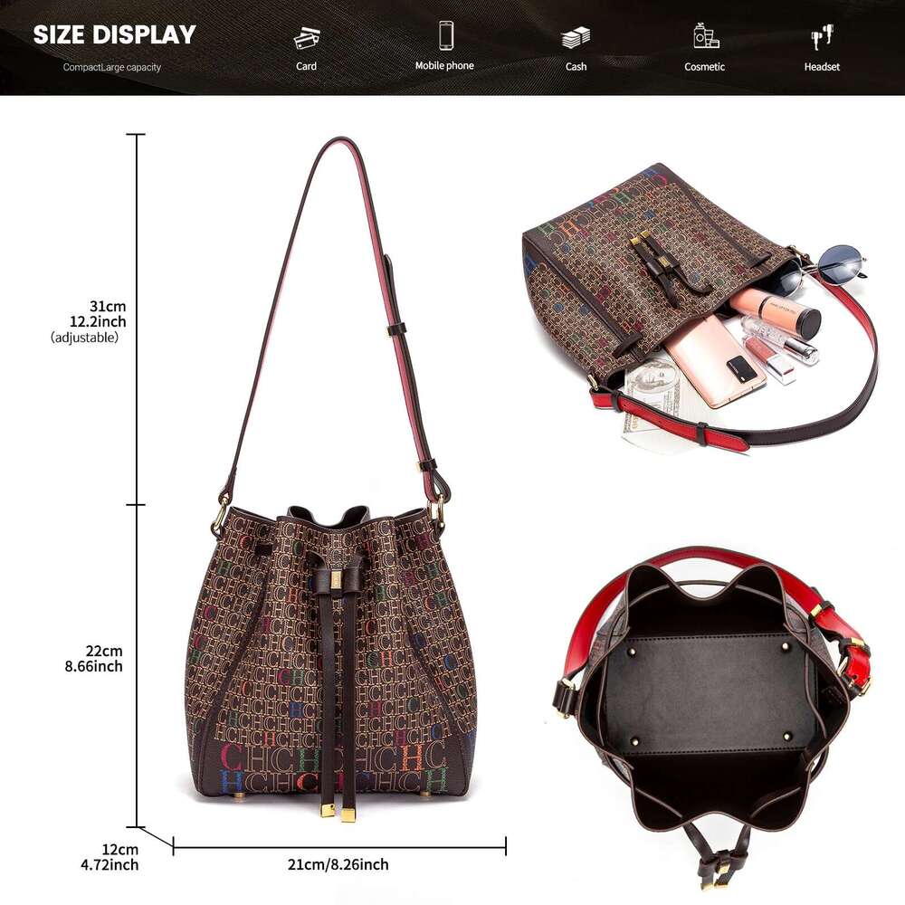 Women Designer's bag Brand Women's Handbag Bucket Bag Fashion Printed Shoulder Women Designer Wallet Classic