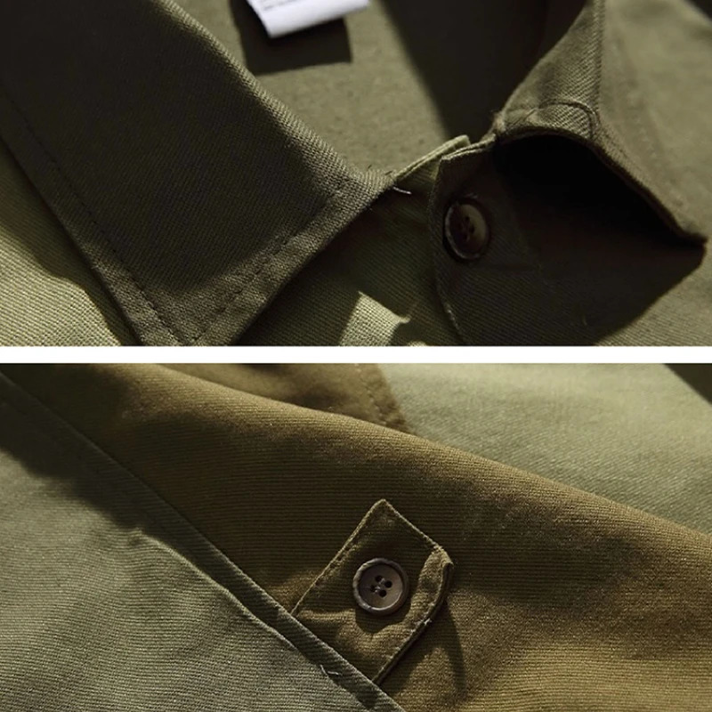 Retro style shirt mens springsummer casual jacket colorful block collar loose long sleeved top Japanese cardigan 241209