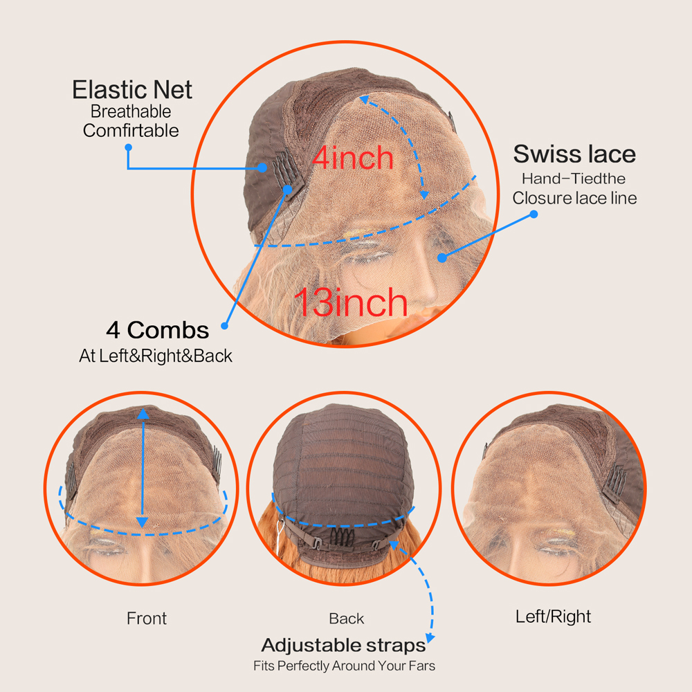 32 Inch Highlight Blonde Hair Lace Frontal Simulation Human hair Wig Glueless Preplucked Wig Colored Bone Straight Lace Front Wigs Syntheti