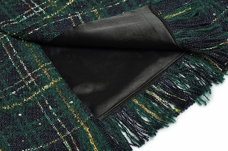 Spring and autumn 2piece coarse woolen suit womens polo neck bow long sleeved single chest short jacketMidi half dress set XXXL 241209