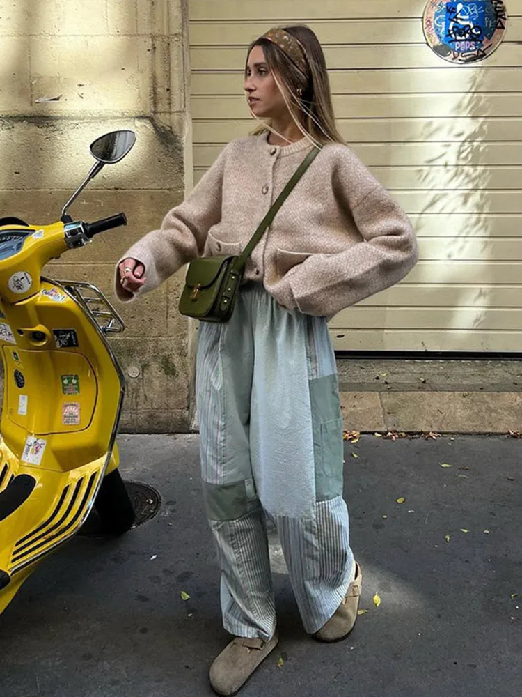 Knitted Soft Womens Cardigan Fashion O-neck Long Sleeve Single-breasted Female Sweater 2024 Autumn Winter Loose Lady Kintwear 241225