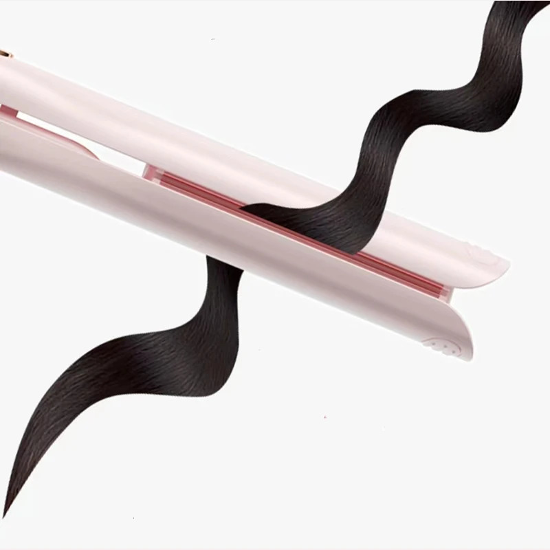 2 Barrel Curling Iron Ceramic Coating Care Hair Egg Roll Splint Fast Heating Electric Salon Styling Tool 241209