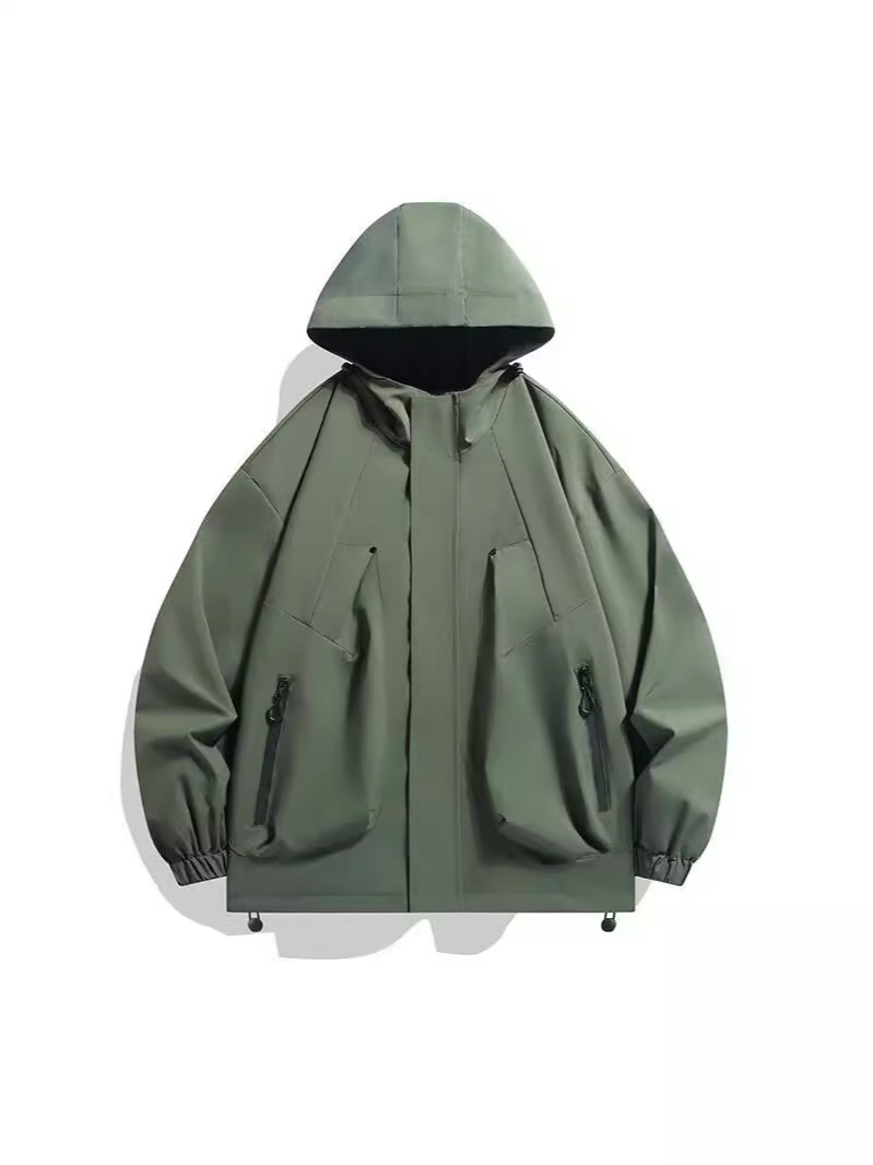 Windbreaker Men Tactical Jacket Waterproof Outdoor Hooded Coat Sports Military European Size S-3XL Field Climbing Thin Outwear
