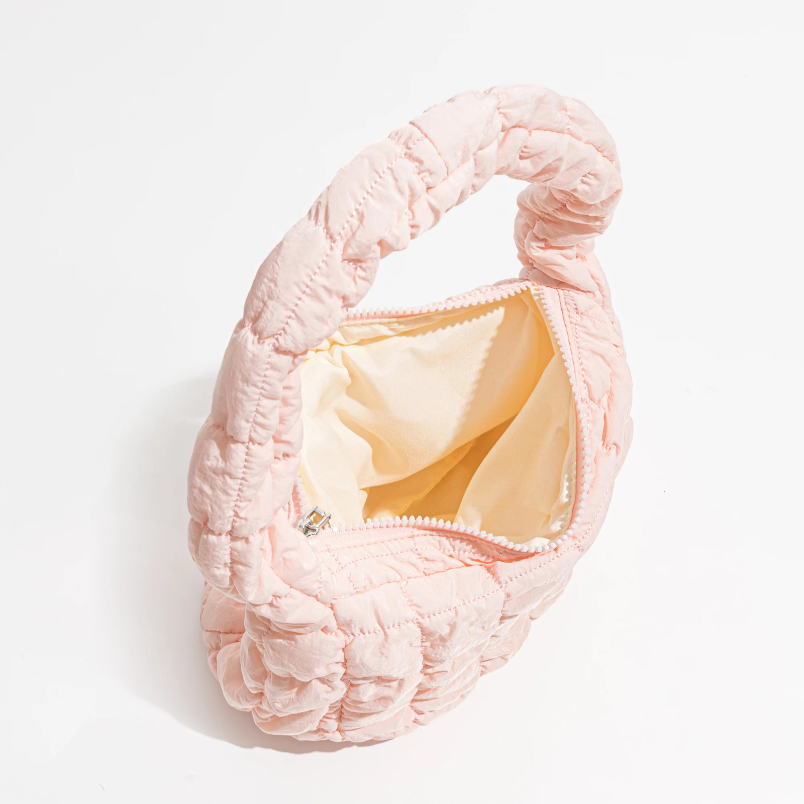 KOKOPEAS Soft Fluffy Quilted Padding Handbag Puffy Lightweight Tote Bag Cotton Padding Small Shoulder Bag 241209