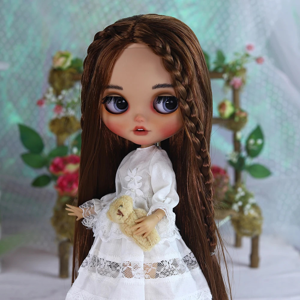 ICY DBS Blyth 16 Doll Tan Skin Hand Painted Set Long Eyelash Sleeping Eye bjd SD 241209