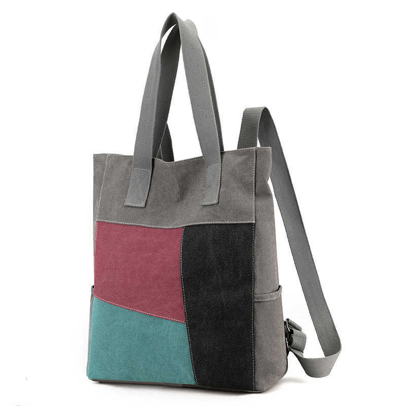 Shoulder Bag Women's Bag Trendy Versatile Large Capacity Handheld Cross Shoulder Backpack Fashion Canvas Bag 241215
