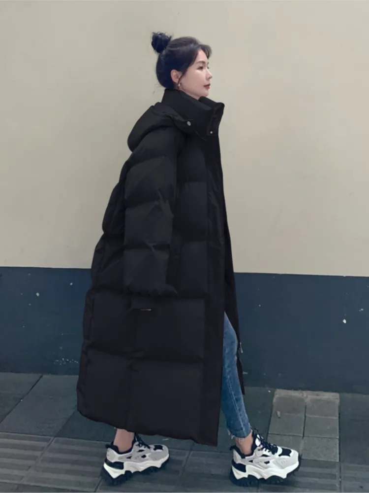 Down Coats Cotton Dress Korean Edition Large Fashion Jacket Winter Park Feminina Abrigo 241209