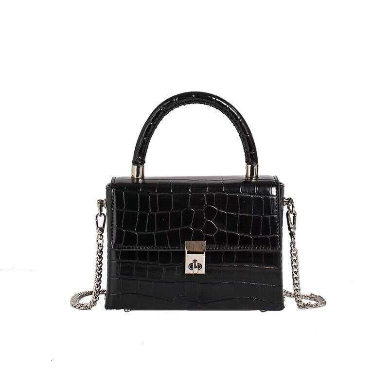 Handbag Chain Crocodile Pattern Square Summer Small Women's Single Shoulder Crossbody Bag Fashion Quality Classic B1
