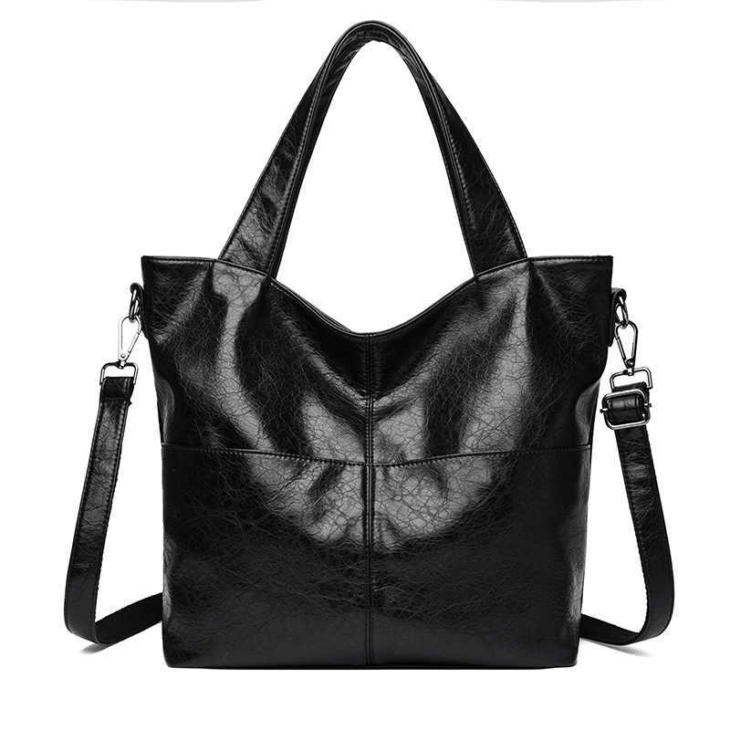 Women's Bag Urban Simple Handheld Large Capacity Mom Bag Soft Leather Single Shoulder Crossbody Bag 241215