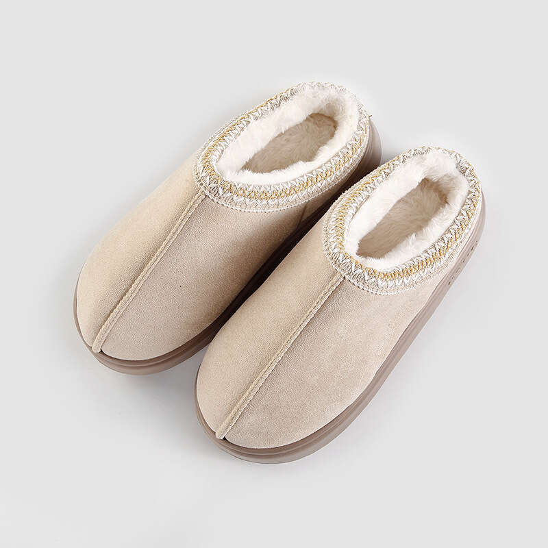 Platform Fluffy Slippers WomenHouse Fashion Plush Winter Shoes Ladies Home Elegant Casual Footwear Large Size slipper