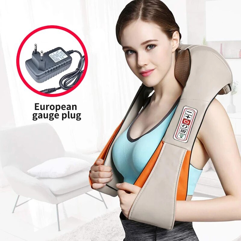 Vehicle Massager Neck Shoulder Waist Whole Body And Kneading Shawl Massage Chair Home
