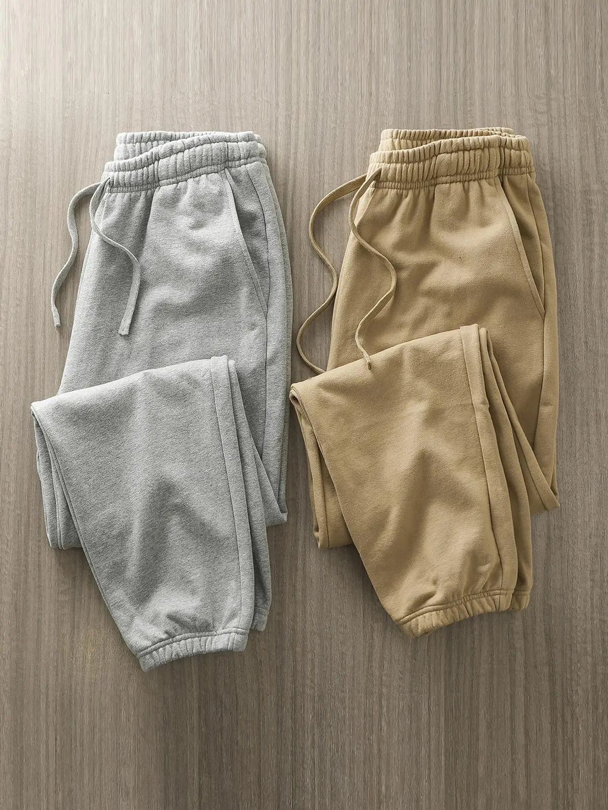 DUKEEN 500G Heavyweight Men Sweatpants Spring and Autumn 100 Cotton Loose Casual Sport Jogger Pants Mens Drawstring Trouse 241203Z