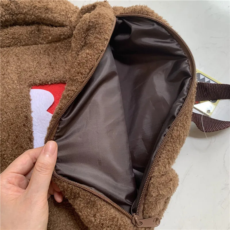 Domo Kun Plush Childrens Backpack Mens Kawaii Cute Bag Cartoon Anime School Backpack School Backpack 241210