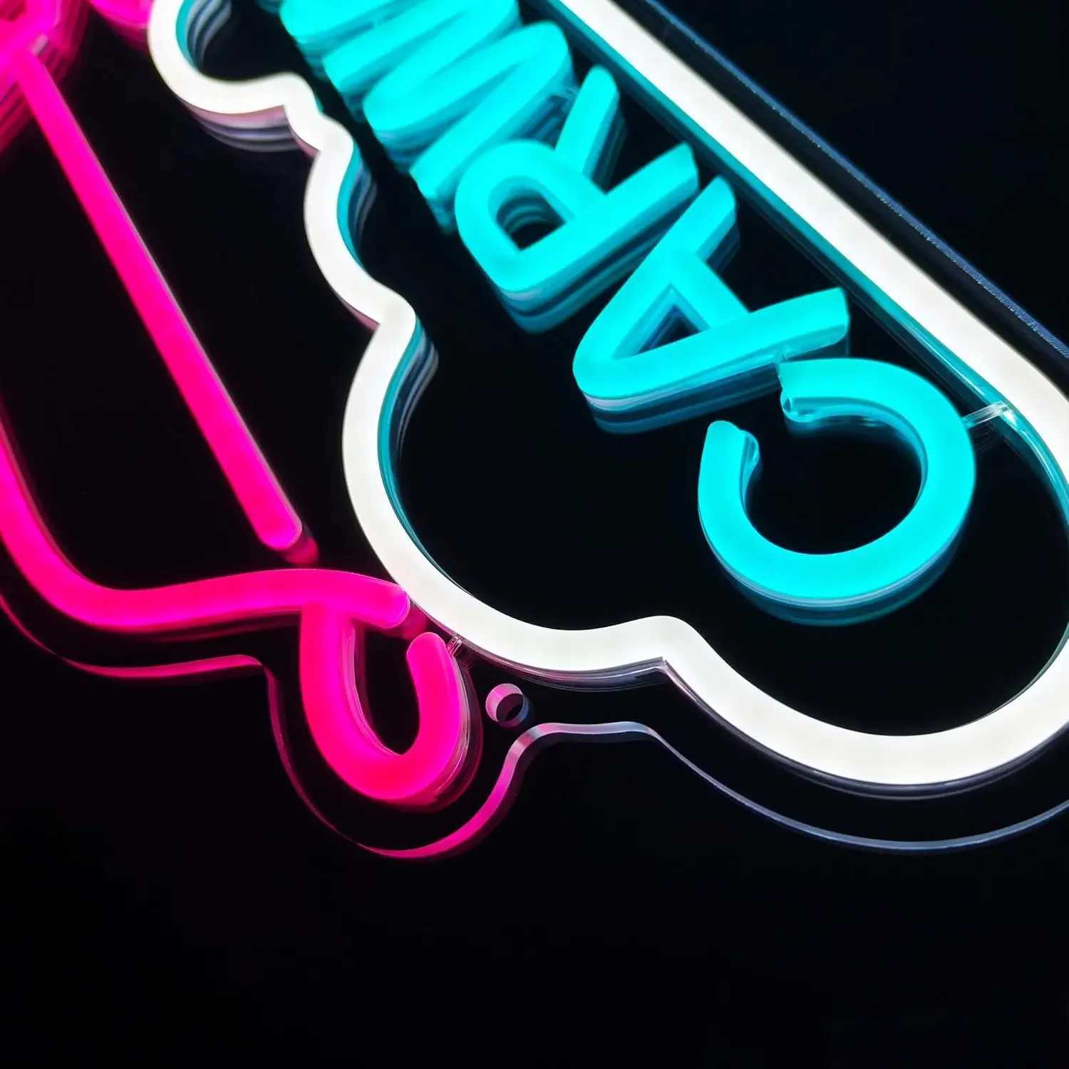Car wash neon light design car service LED neon light logo suitable for car repair shops or car modification USB X241210