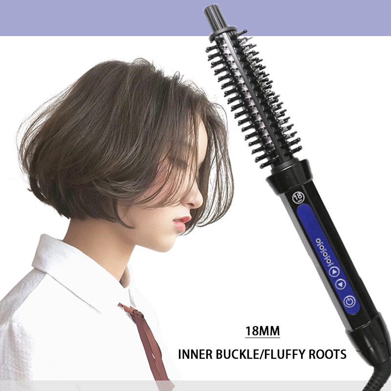2 In 1 Professional Ceramic Curler Electric Hot Comb Multifunction Brush Hair Curlers Roller Styg Tool Curg Iron