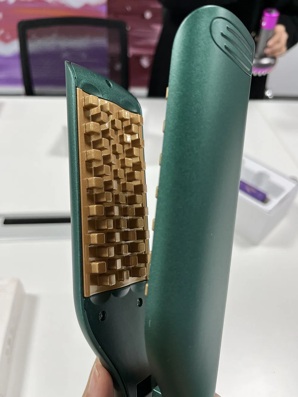 Curling Iron 3D Grid Hair Crimper for Fluffy Hair style Corrugation Fluffy Splint Hair Irons Volumizing Curling Iron Corn 241209