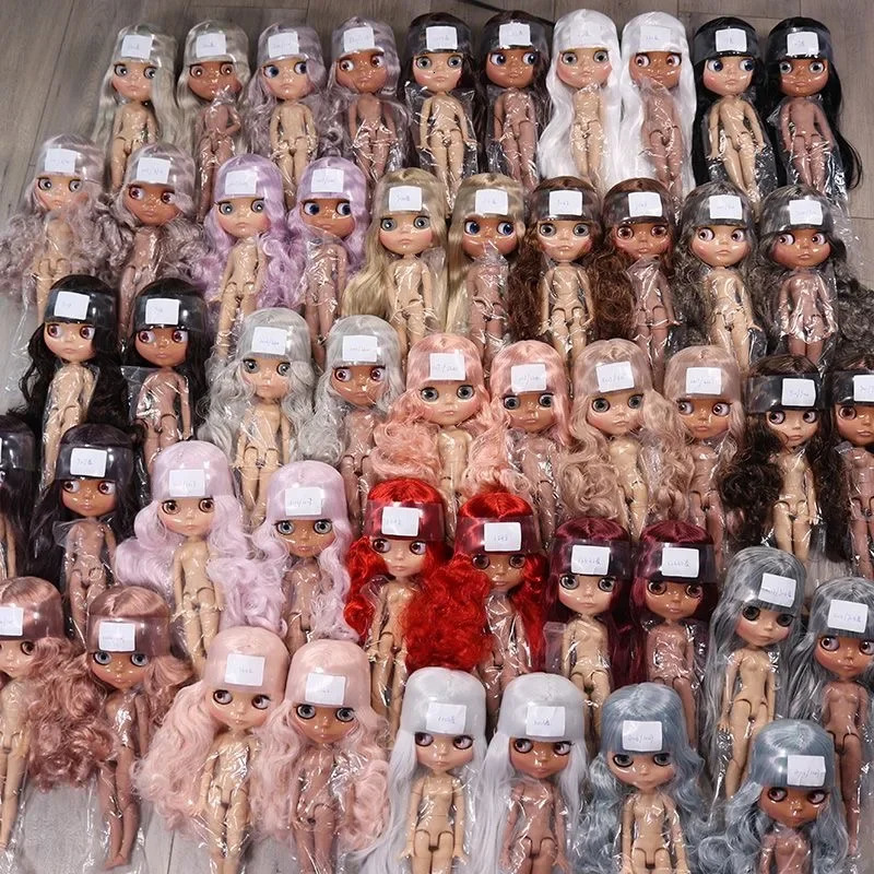 ICY DBS Blyth Doll 19 Joints Body 30CM 16 Ozone Glossy Face Tan Skin Dark DIY Make Up Costume Gifts For Girls 241209