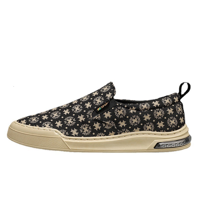 2025 Spring New Men's Sports Low-top Lazy Man A Slip-on Canvas Breathable Casual Foot Shoes Men
