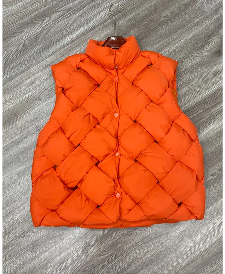 Lightweight Spring/Winter Zipper Apron Tank Top Womens Stand Collar Half Sleeve Warm Single Chest Tank Top 241210