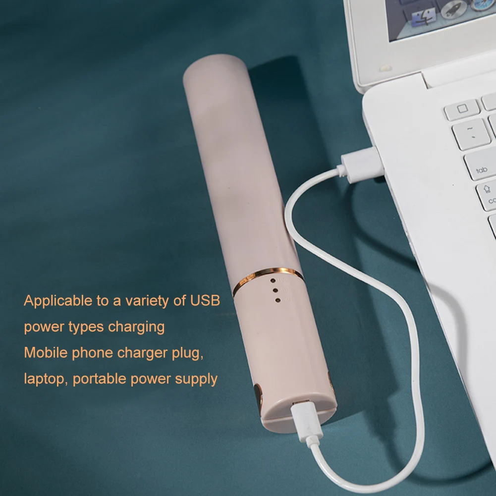 Wireless Portable Cordless Curling Iron Hair Curler USB Straightener Temperature Adjustable Mini Splint Styling Tool 241209