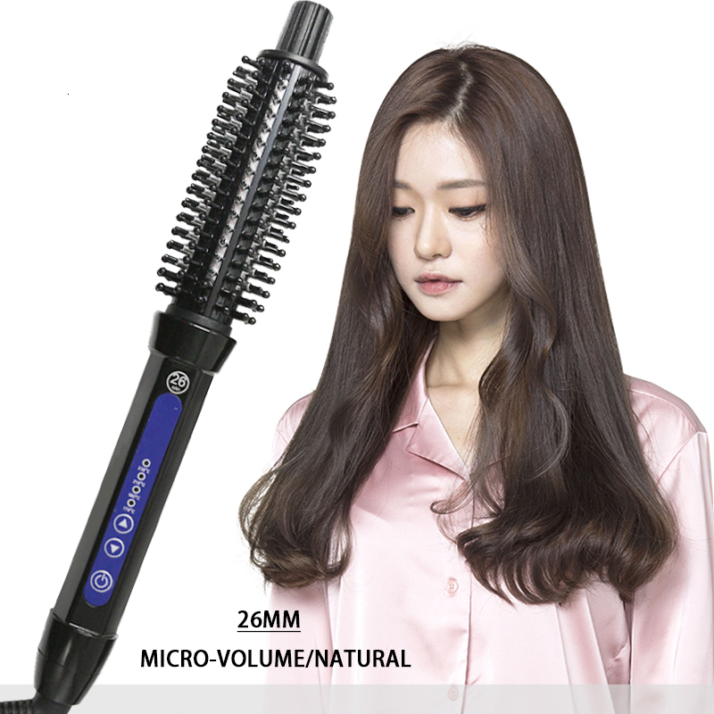 2 In 1 Professional Ceramic Curler Electric Hot Comb Multifunction Brush Hair Curlers Roller Styg Tool Curg Iron