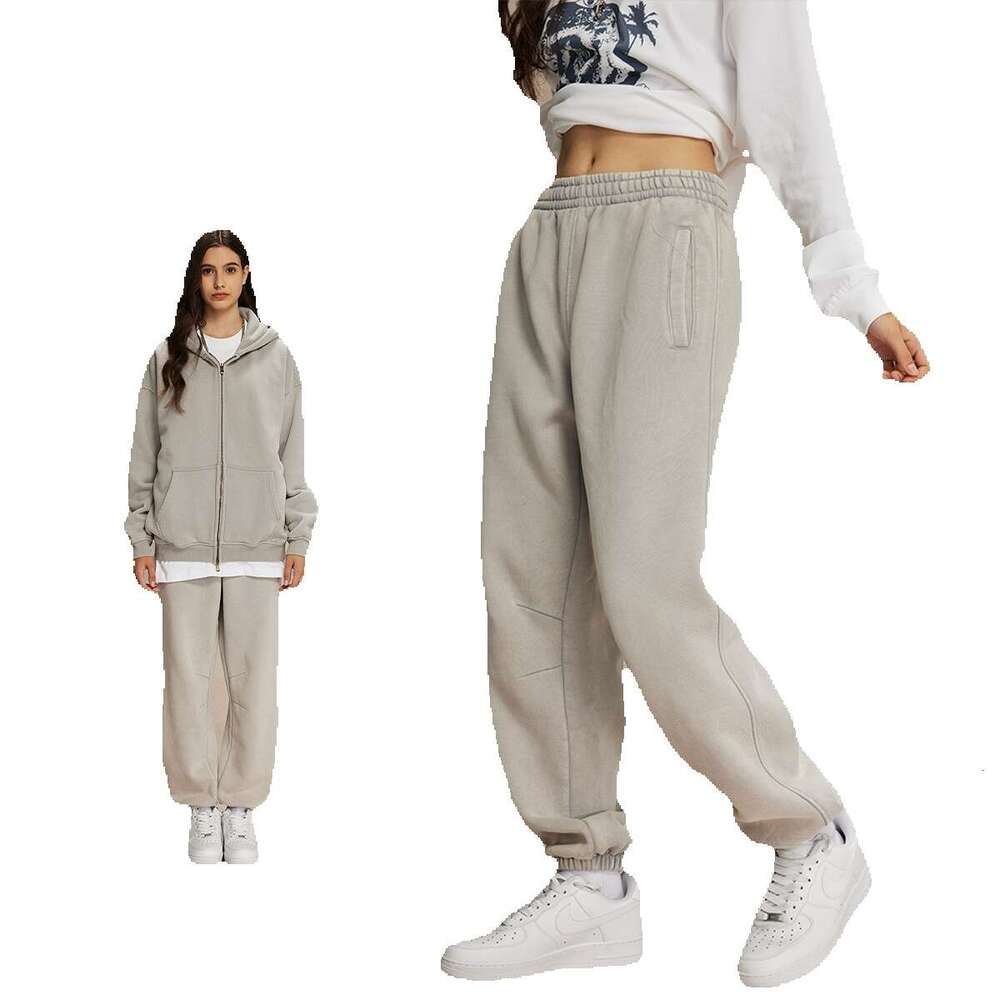 2024 Autumn/Winter 360g Veet Wax Printed Retro Toe Tight Guard Trendy Brand Casual Sports Pants for Men