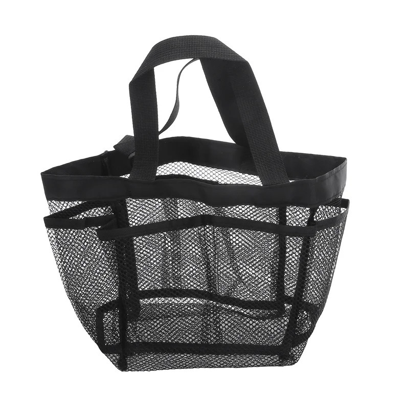 Large Capacity Mesh Beach Bag Foldable Breathable Tote For Swimming Travel Grocery One Shoulder Handheld Wash 2024 241203