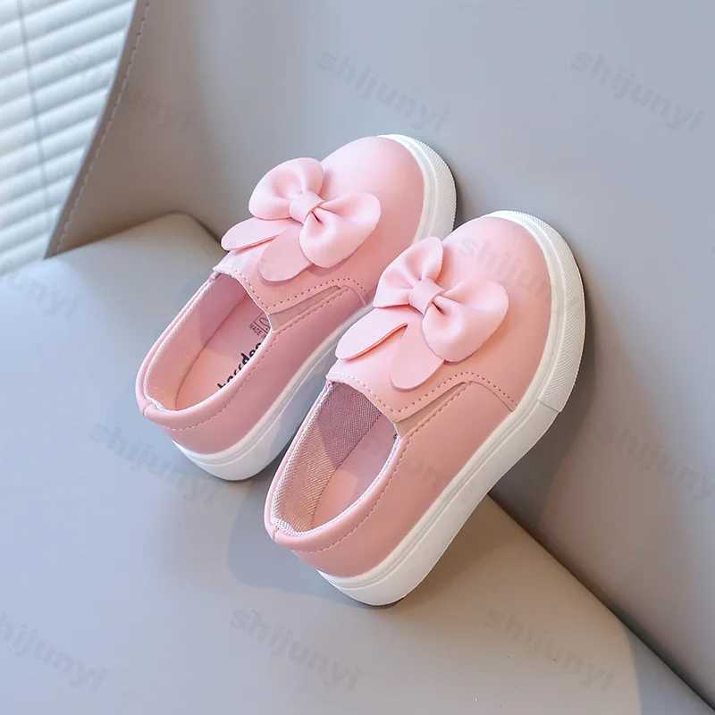Kids Loafers Slip-on Leather Shallow Casual Shoes Boys Girls Cute Bunny Flats Toddler Fashion Leisure Children Non-slip SneakersXJ241209