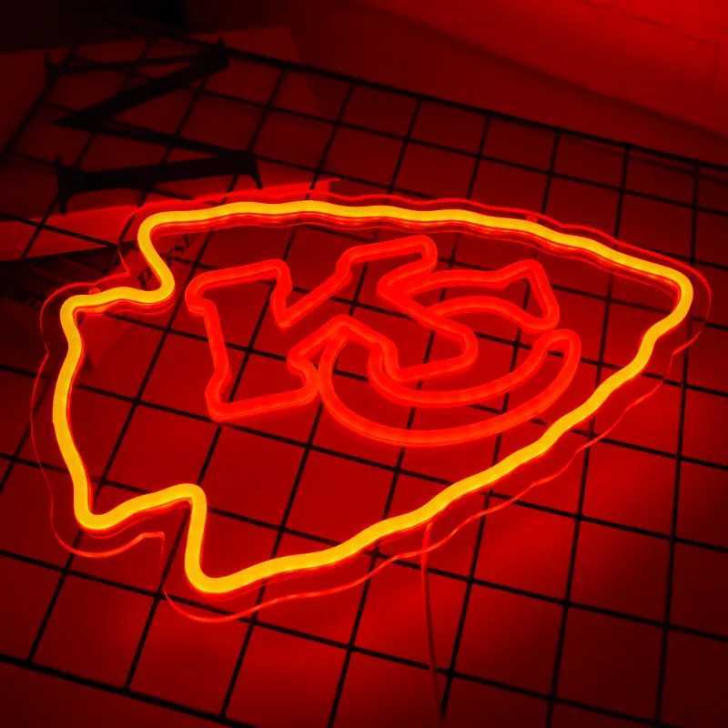 Neon light wall decoration mens cave or garage birthday gift mens football or rugby team bar dormitory party decoration game room X241210