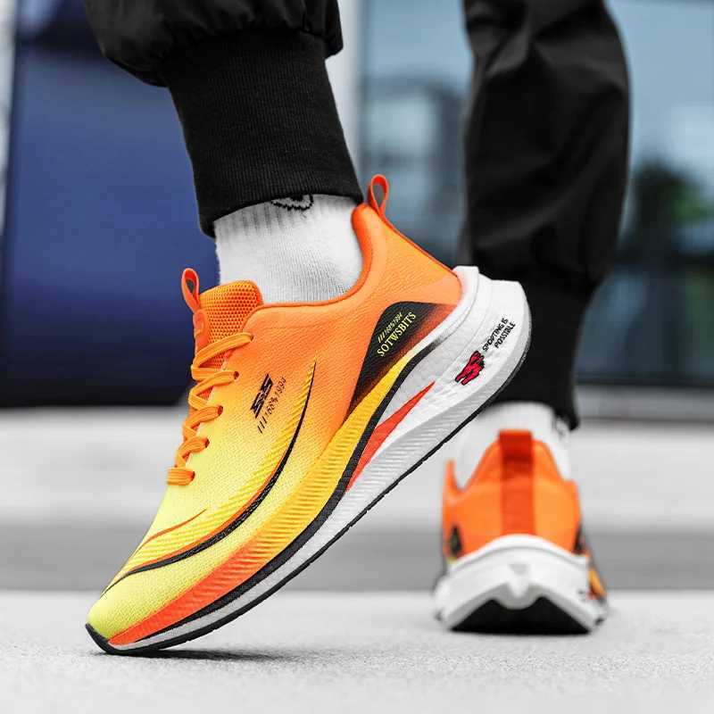 Carbon Plate Marathon Shoes Men Casual Sneakers AirCushion Sport Running Shoes Lightweight Comfortable Athletic Hiking Sneakers Z250225