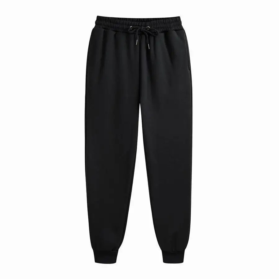 Mens Sweatpants Spring Autumn Fleece Pants Sport Long Casual Drawstring Pockets Trousers Oversize For Men 241203Z