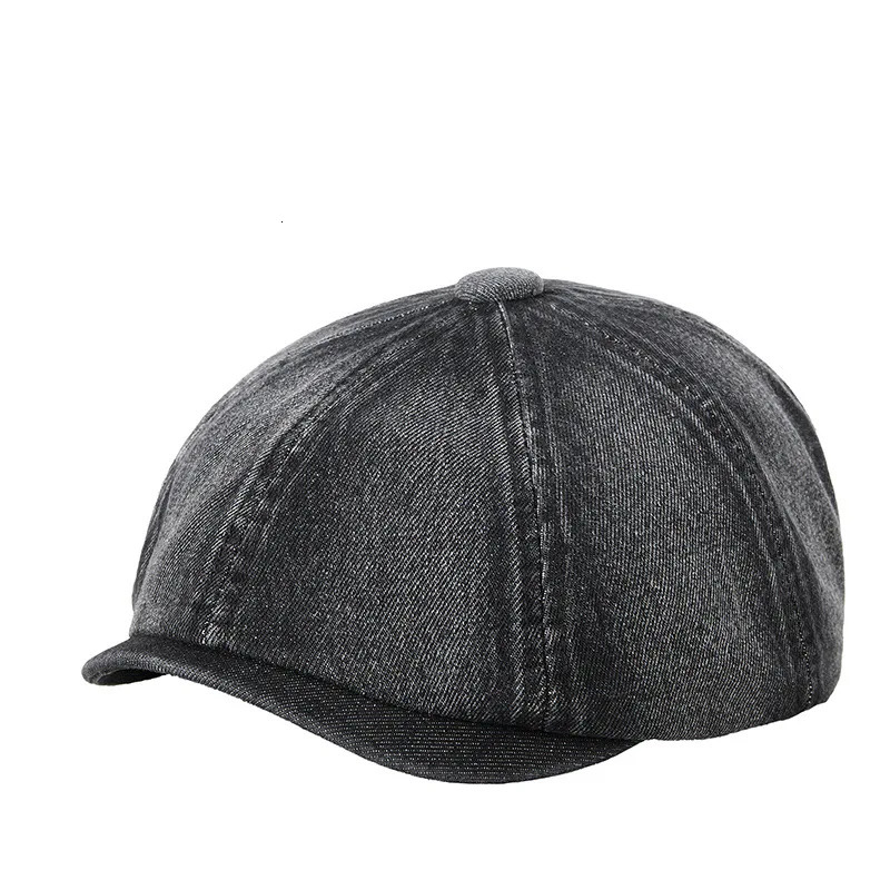 Cowboy Octagonal Hat Womens Cotton Beret Dad Ivy Hat Mens Casual s Hat 241209