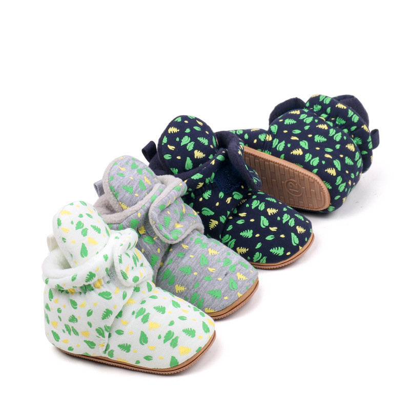 Infant Winter Newborn Baby Socks Shoes Littlesprouts Boy Girl Toddler First Walkers Booties Cotton Comfort Soft Anti-slip Warm Crib Shoes