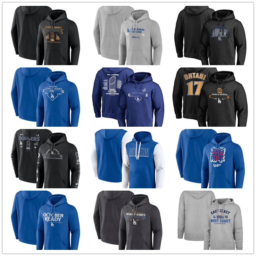 Custom 2024 World Series Pullover Hoodie 17 Shohei Ohtani 50 Mookie Betts 5 Freddie Freeman Sweatshirts