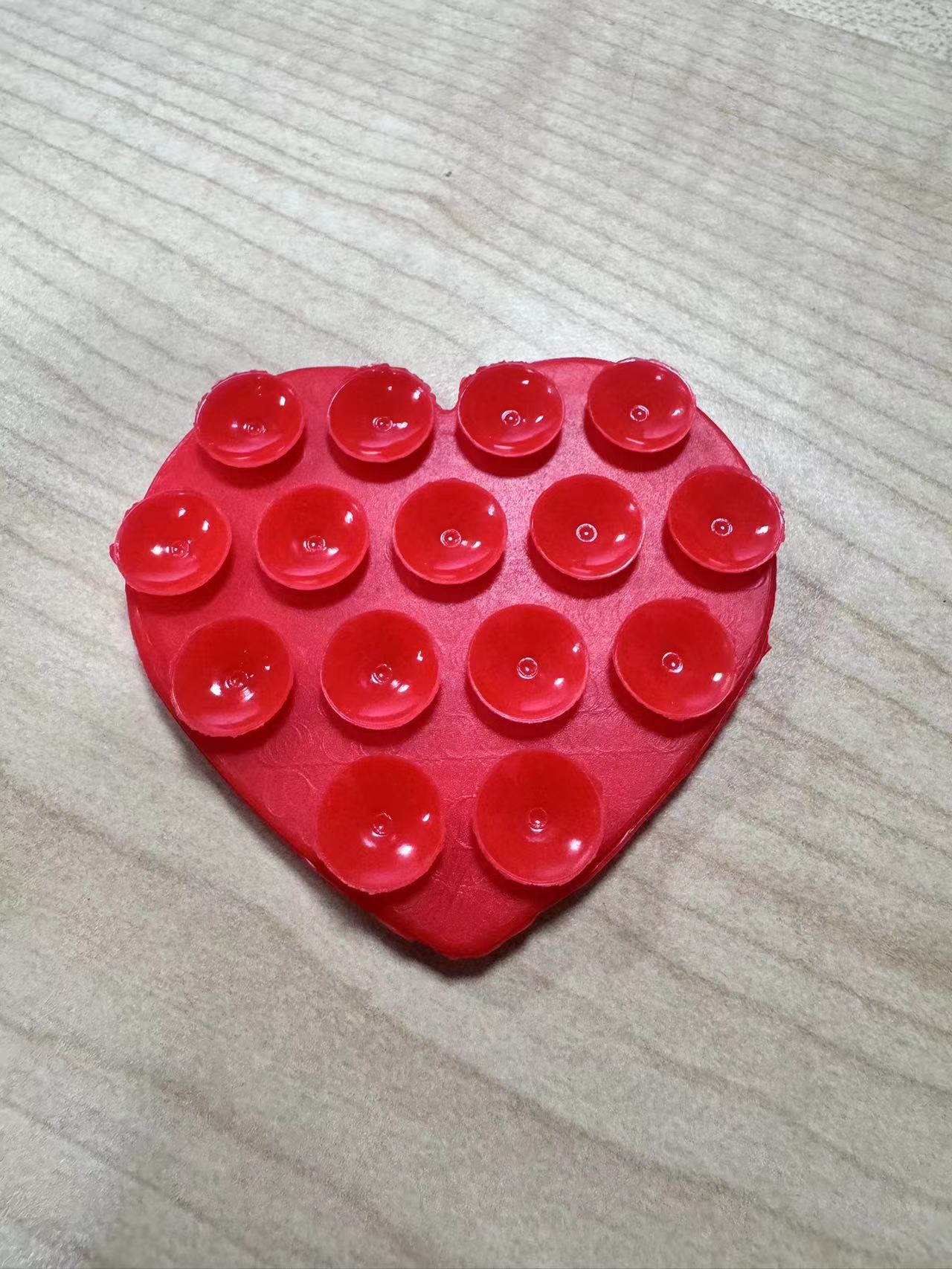 Heart-shape Suction Cup Bracket Silicone Sucker Phone Accessories Universal - view 6