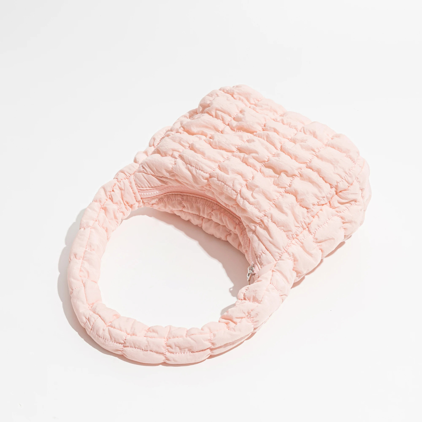 KOKOPEAS Soft Fluffy Quilted Padding Handbag Puffy Lightweight Tote Bag Cotton Padding Small Shoulder Bag 241209