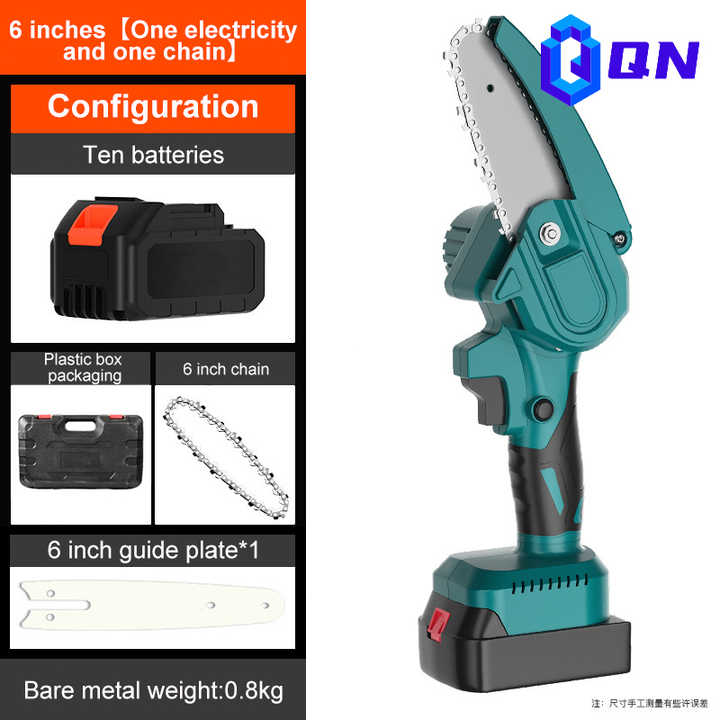 Chainsaw Rechargeable Woodworking small battery powered chainsaw 4 inch 6 inch Felling Saw Mini handheld electric chainsaw