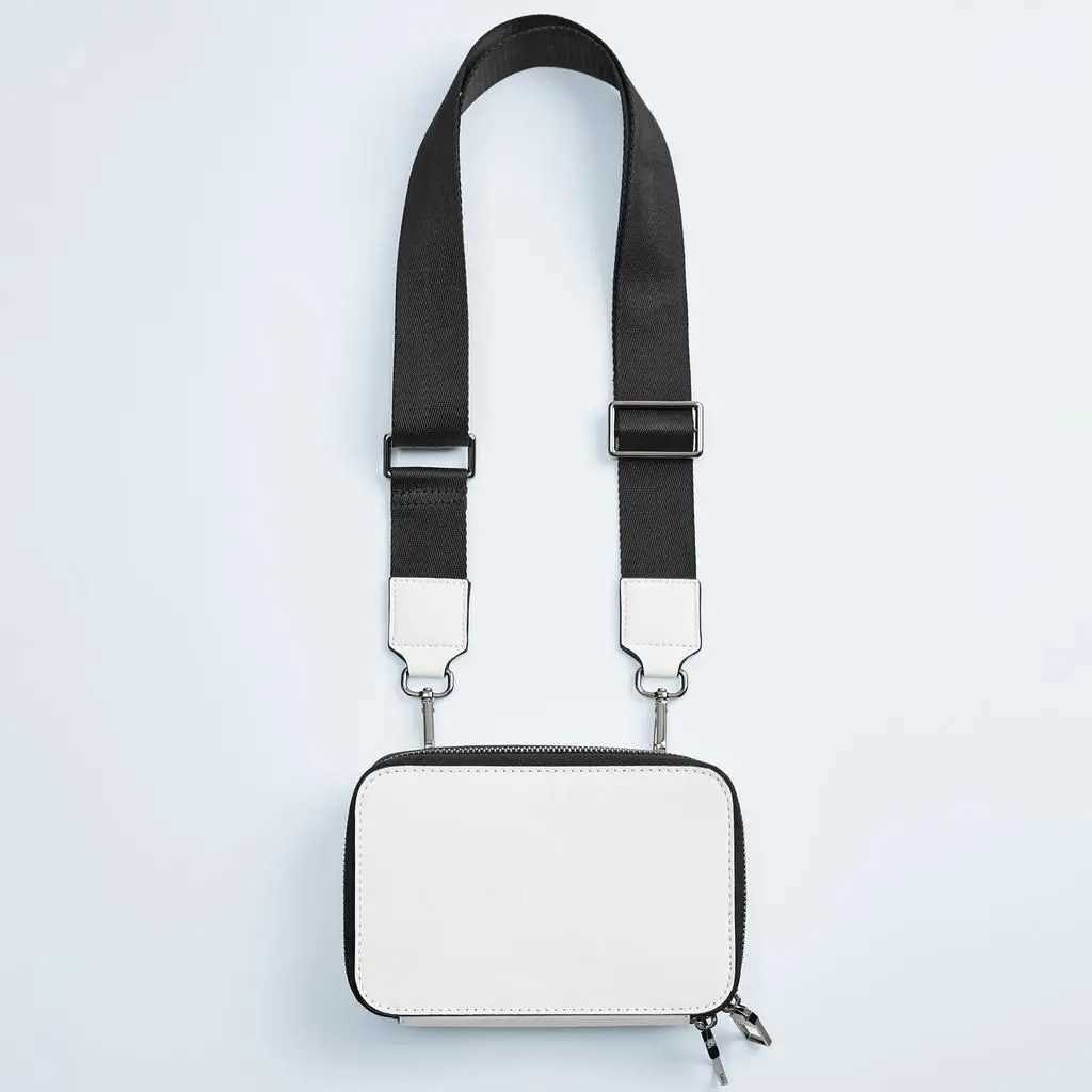High quality PU leather womens cross body shoulder bag Versatile small square bag white handbag womens messenger box wallet Z241210