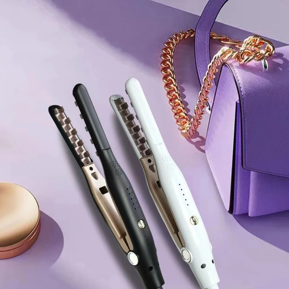 3D Grid Hair Crimper Iron Volumizer Ceramic Professional Hair Fluffy Corrugated Curler Flat Iron Corn Hair Splint 241209