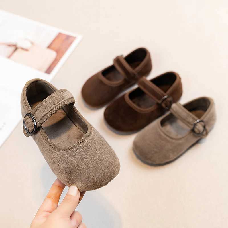 Baby Girls Spring/Autumn Fashion Popular New Kids Solid Color Flat Casual Comfortable Student Childrens Walking Shoes Size21-30XJ241209