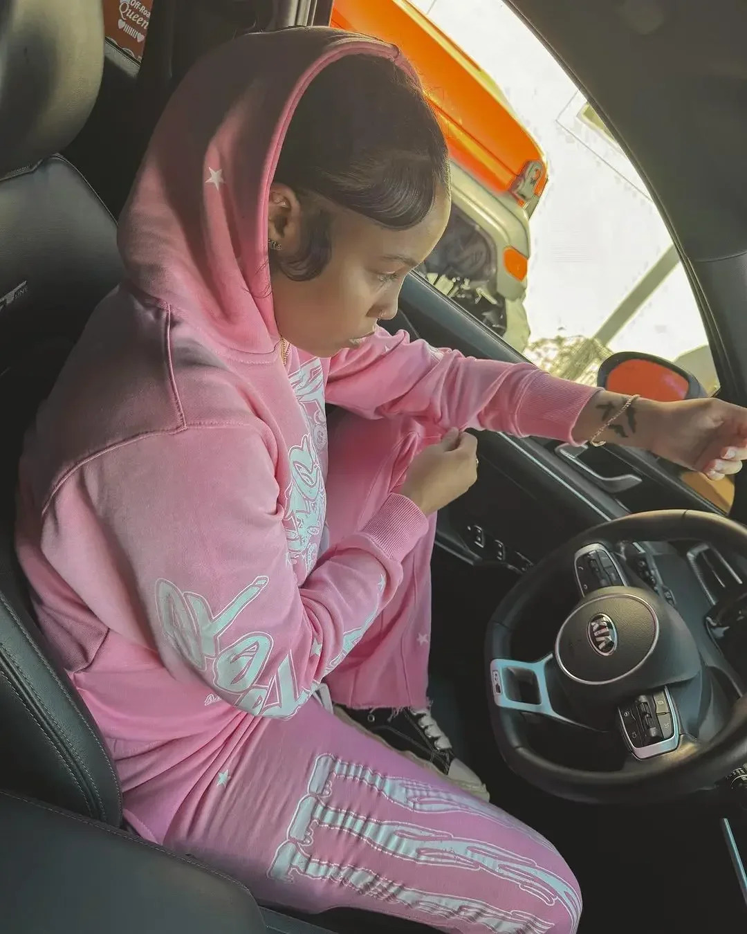 JP Men Women Hoodies Sweatpants Two Piece Y2k Harajuku Gothic Tracksuit Sets Cotton Loose Casual Sportswear Streetwear Clothing 241209