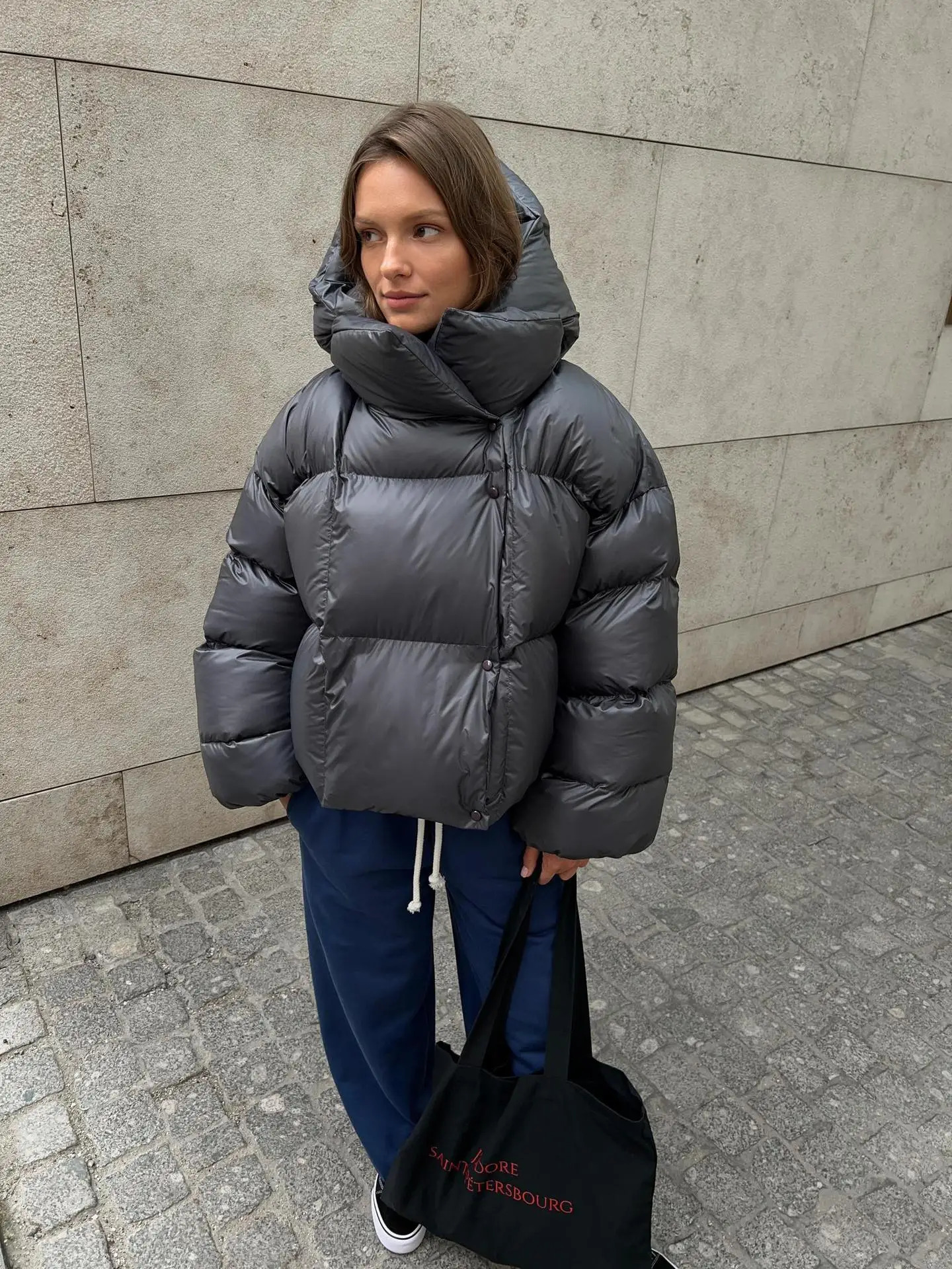 Women Autumn Winter Warm Coat Thick Parkas Long Sleeve Female Street Fashion Hoodies Womans Cottonpadded Jacket 2025 241209