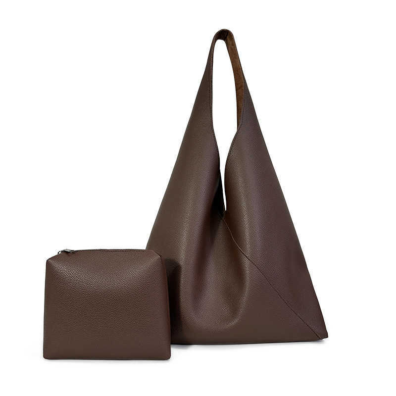 Soft leather texture tote bag trendy simple shoulder bag women's fashion crossbody bag large capacity mother child bag, women's bag 241215