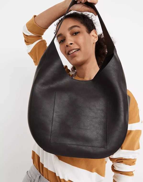 Simple top layer cowhide casual armpit bag for women, large capacity shoulder bag, large shopping bag, commuting bag 241215