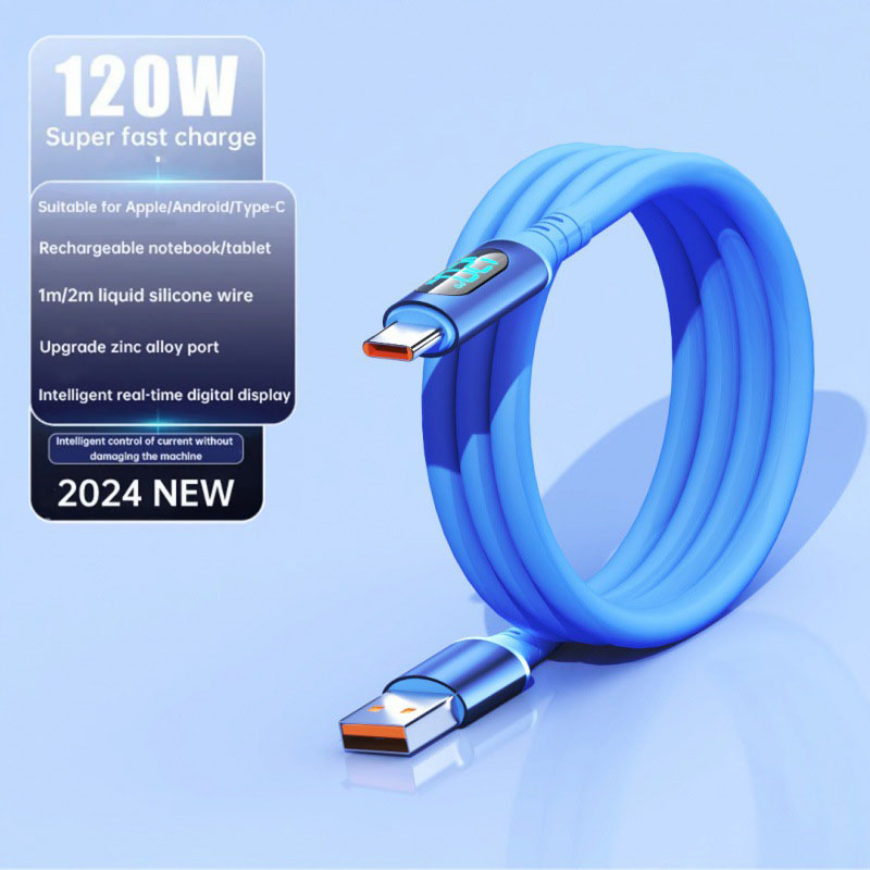 6A 120W USB C To Type C Cable For Samsung S24 iPhone 15 16 Pro Max Macbook Xiaomi 15 POCO PD Fast Charging Charger cable