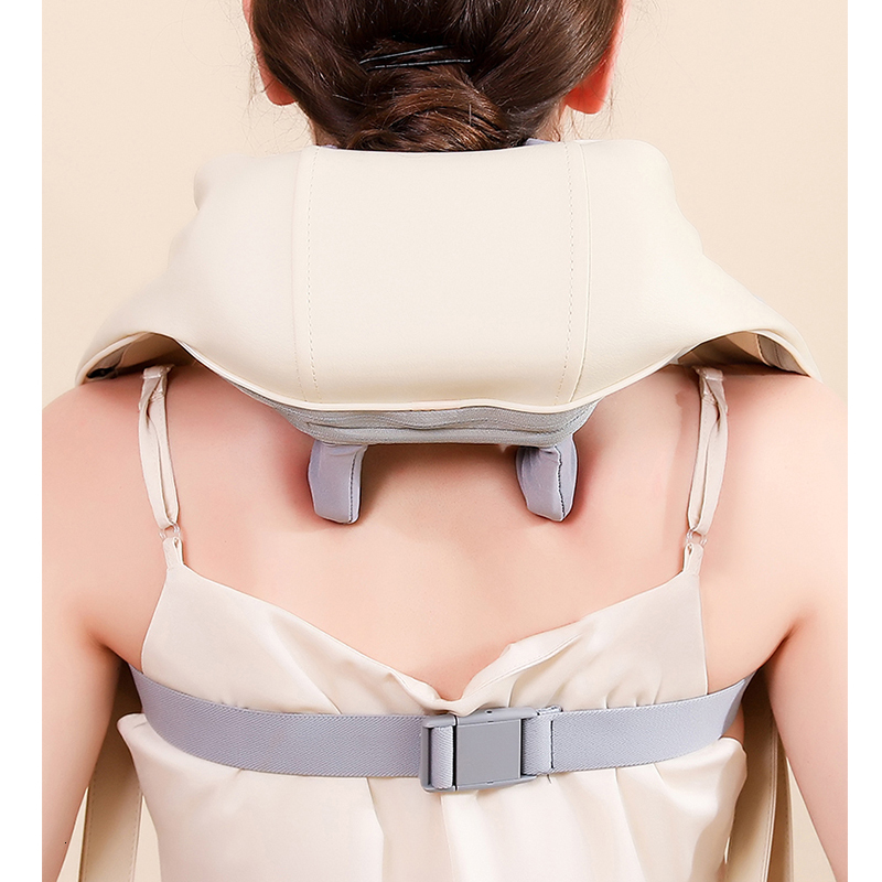 Shoulder And Neck Wireless Electric Air Compress Kneading Multifunctional Back Massager Shawl Massaging Muscle Rela